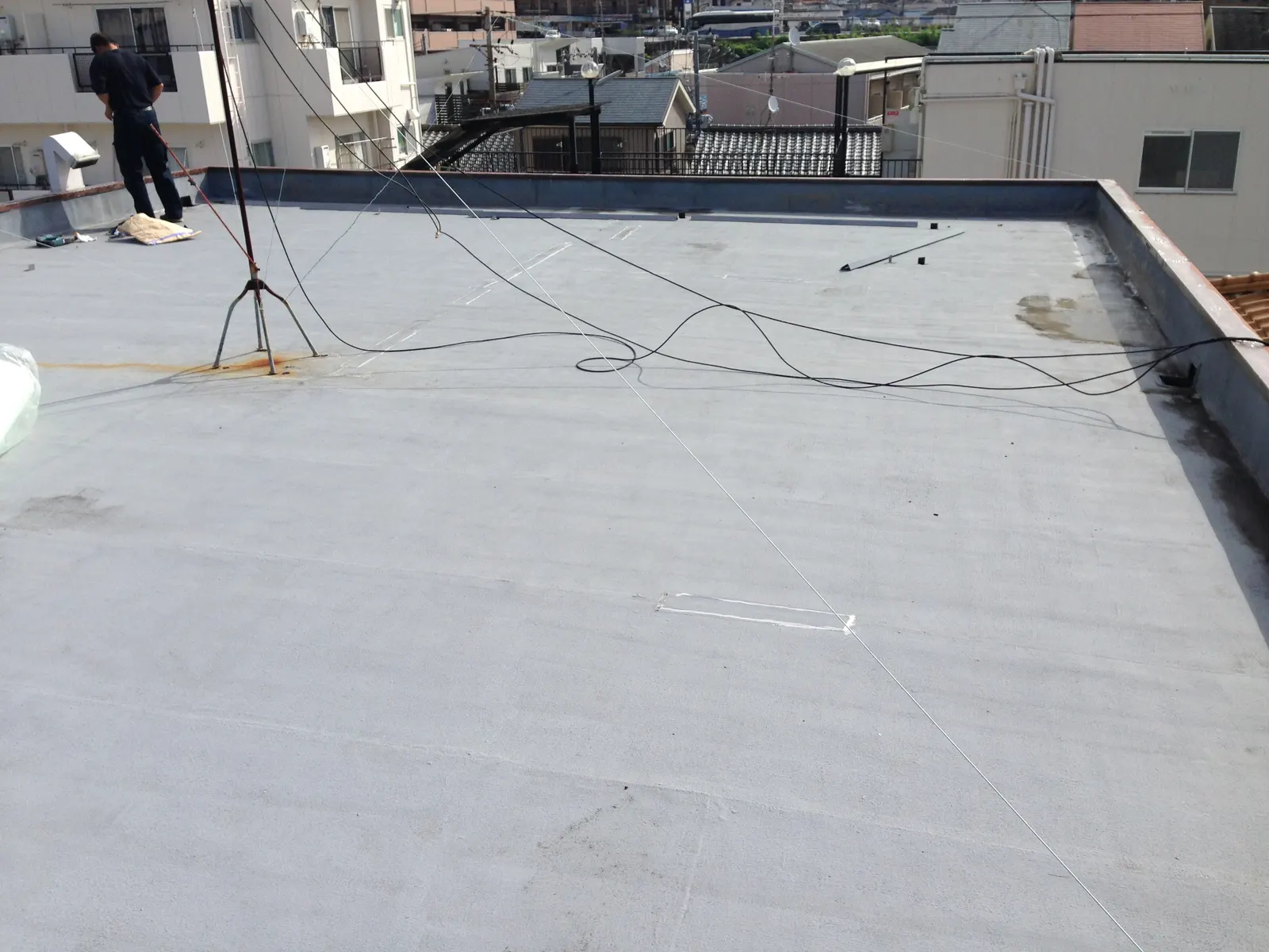 寝屋川市 M様邸の屋上防水工事・施工写真