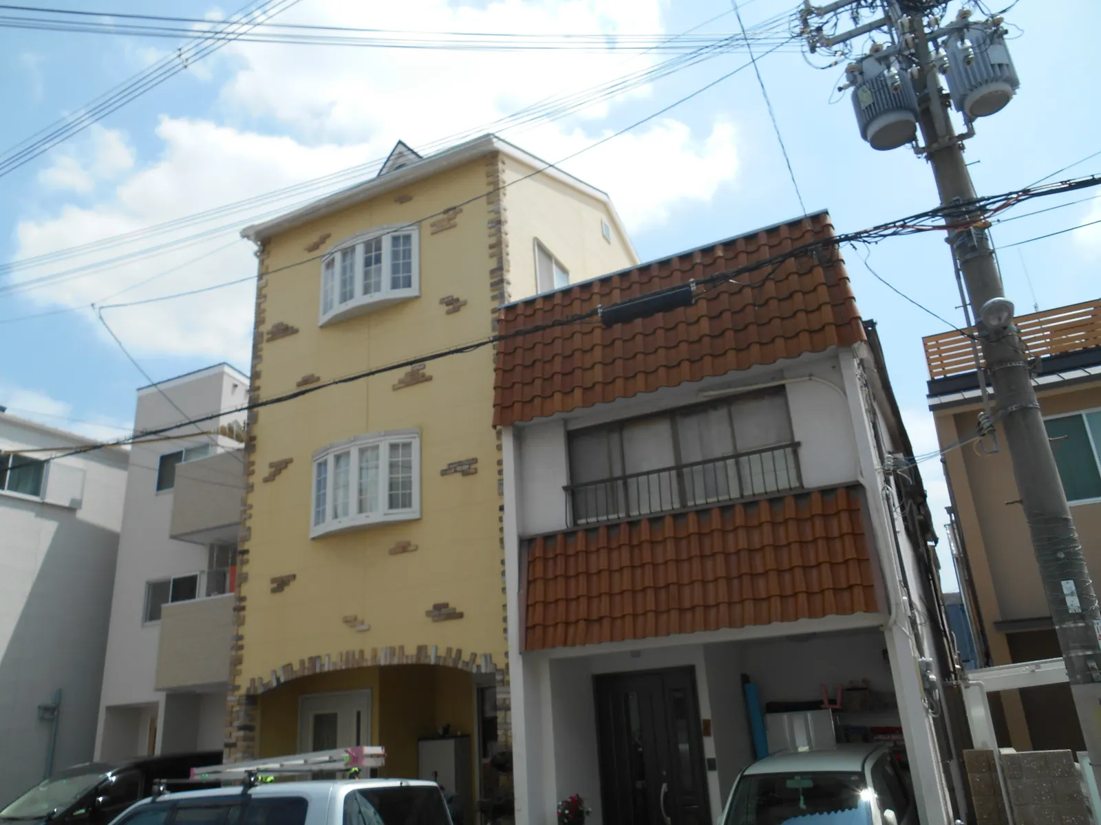 大阪市西淀川区 S様邸の屋根張替・外壁塗装（施工前）