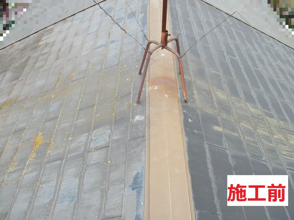 東大阪市 Ｉ様邸の屋根塗装工事・施工前の写真