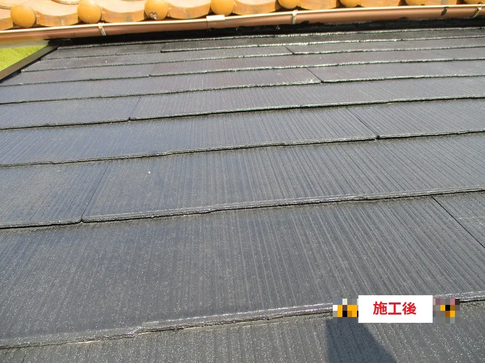 箕面市 M様邸の屋根塗装工事・施工後の写真