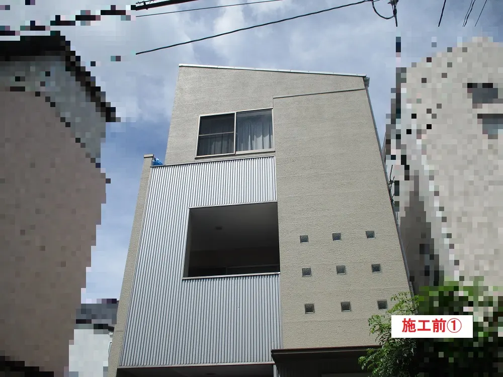 吹田市 Ｎ様邸の外壁塗装工事・施工写真