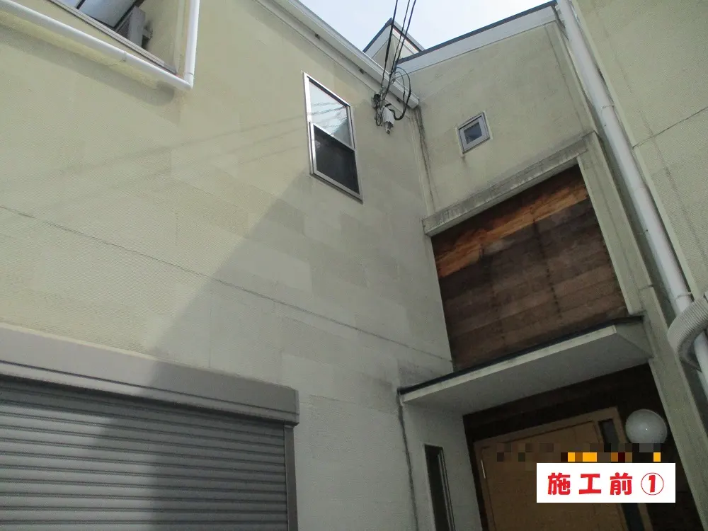 大阪市淀川区 K様邸の外壁塗装工事(施工前)