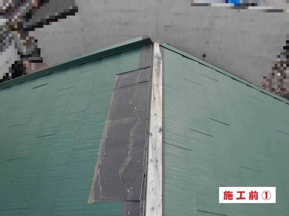 屋根重ね葺き工事－兵庫県尼崎市 Ｔ様邸：施工事例129（施工前）