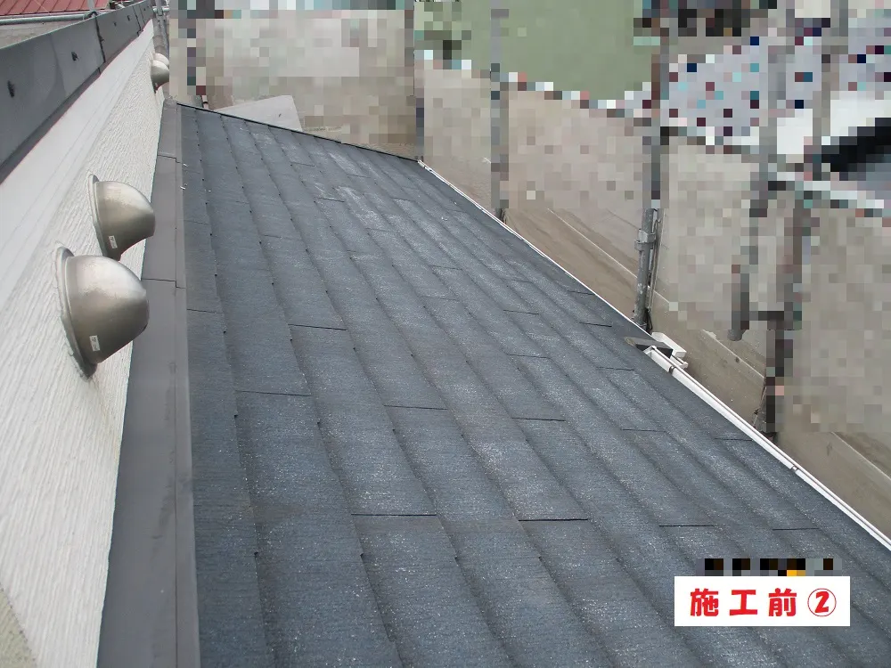 大阪市淀川区 Ｋ様邸の屋根塗装工事・施工前の写真2
