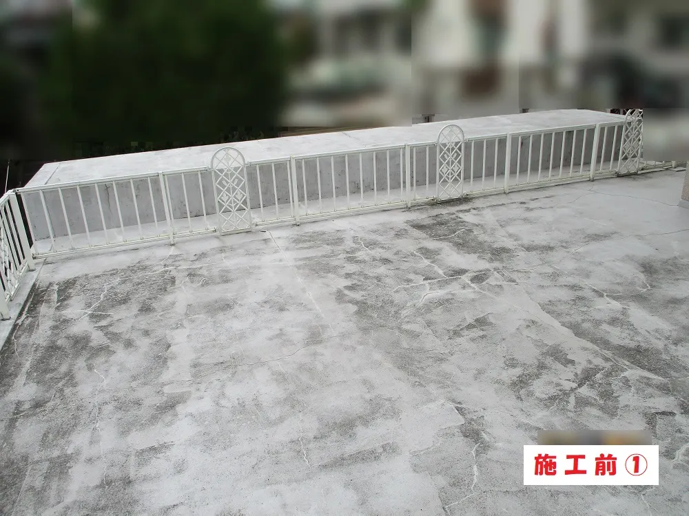 枚方市 S様邸のガレージ屋上防水工事(施工前)
