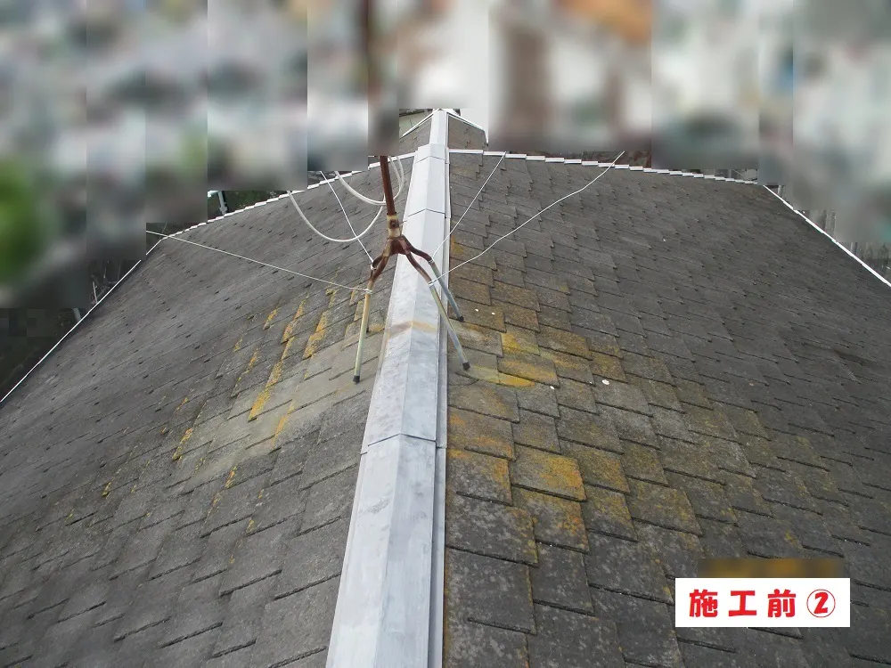 枚方市 Ｓ様邸の屋根塗装工事・施工前の写真2