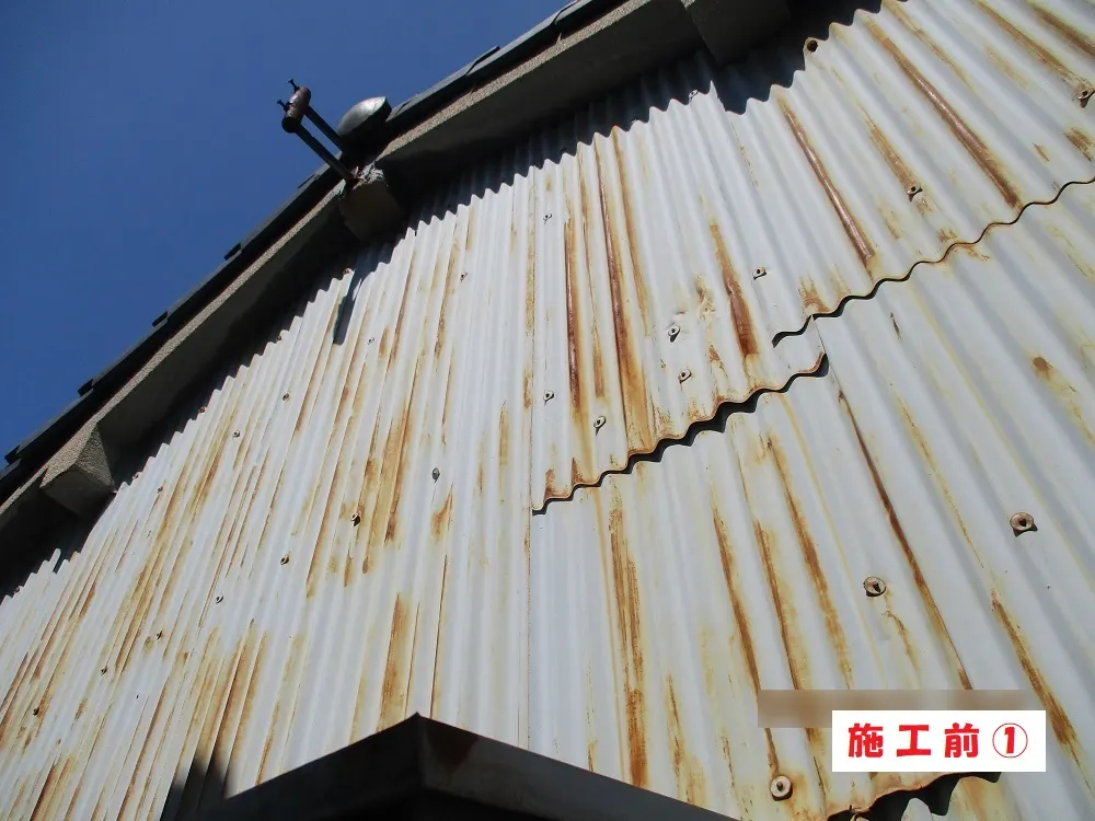トタン外壁塗装工事－大阪市旭区 Ｋ様邸②：施工事例149（施工前）