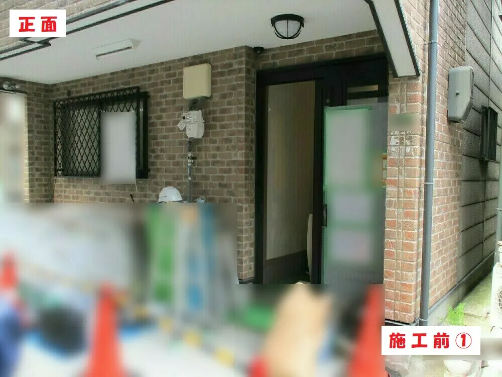 大阪市城東区 Ｔ様邸の外壁塗装工事（施工前）