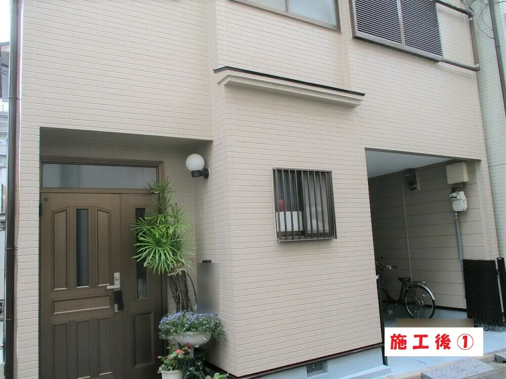 大阪市淀川区 I様邸の外壁塗装工事・施工後の写真
