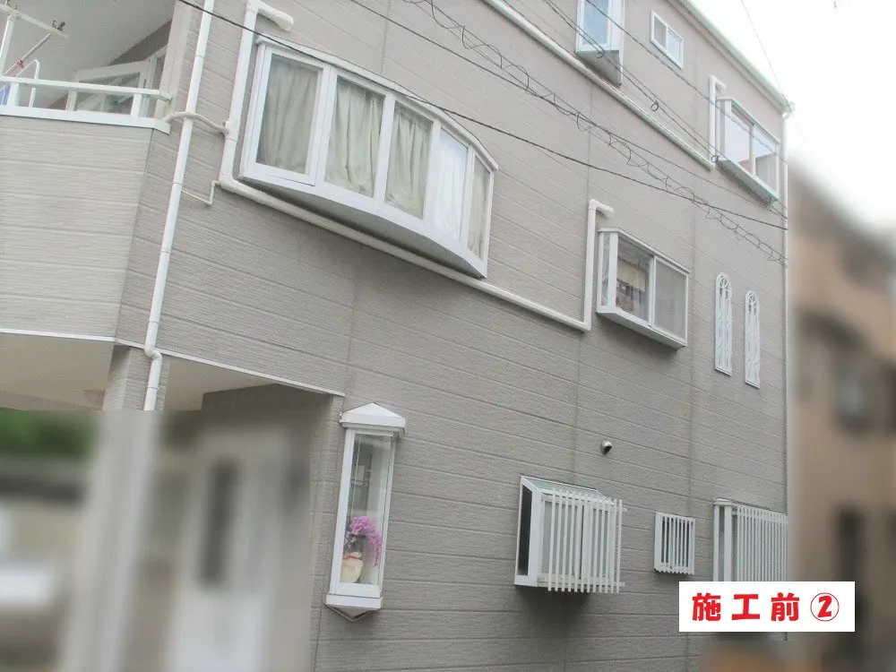 大阪市城東区 Ｍ様邸の外壁塗装工事・施工前の写真2