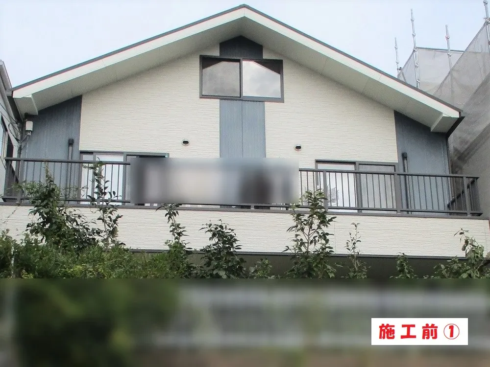 豊中市 Ｉ様邸の外壁塗装工事（施工前）