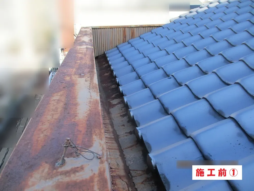 板金塗装工事－大阪市城東区 Ｈ様邸②：施工事例164（施工前）