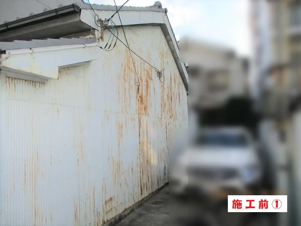 外壁塗装工事-大阪市城東区 T様邸:施工事例168(施工前)