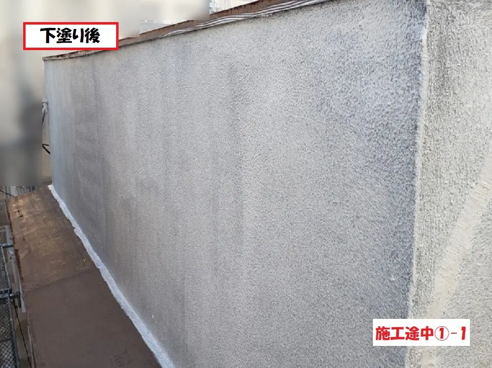大阪市城東区 Ｈ様邸の外壁塗装工事・施工中の写真