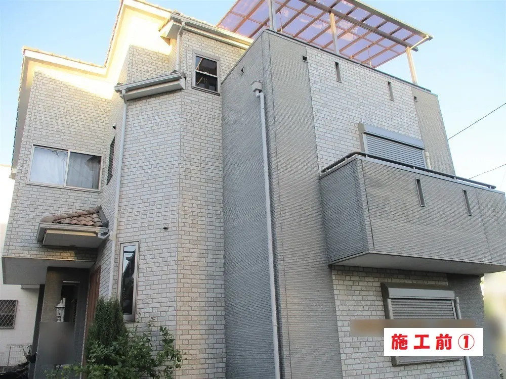 外壁塗装工事－大阪府豊中市 Ｔ様邸②：施工事例176（施工前）