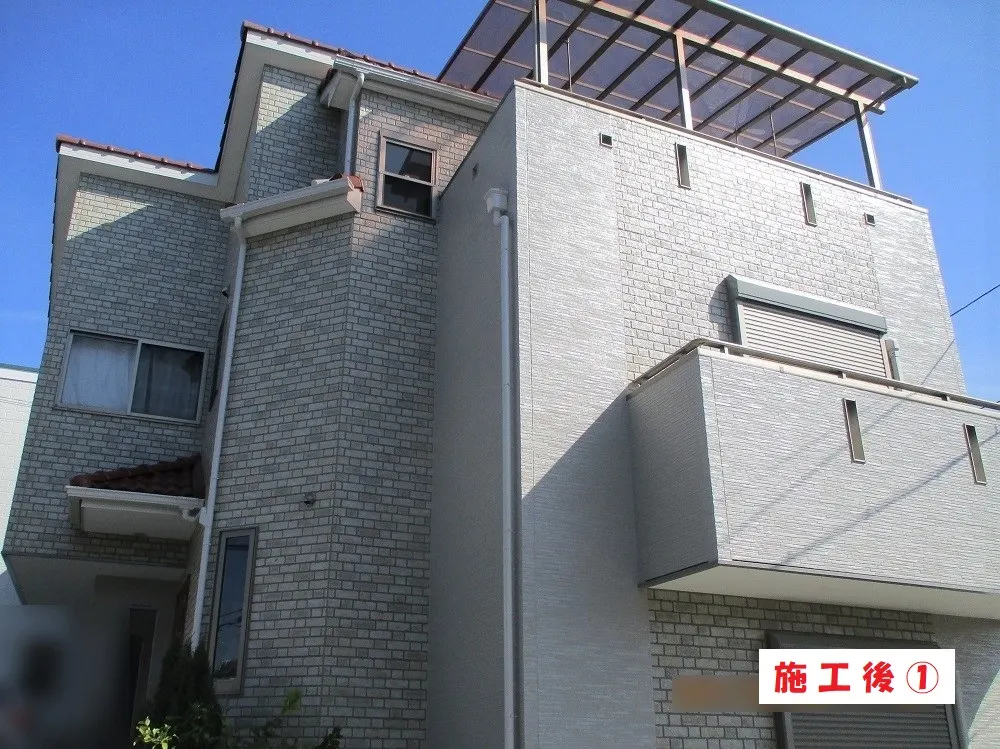 豊中市 T様邸の外壁塗装工事・施工後の写真