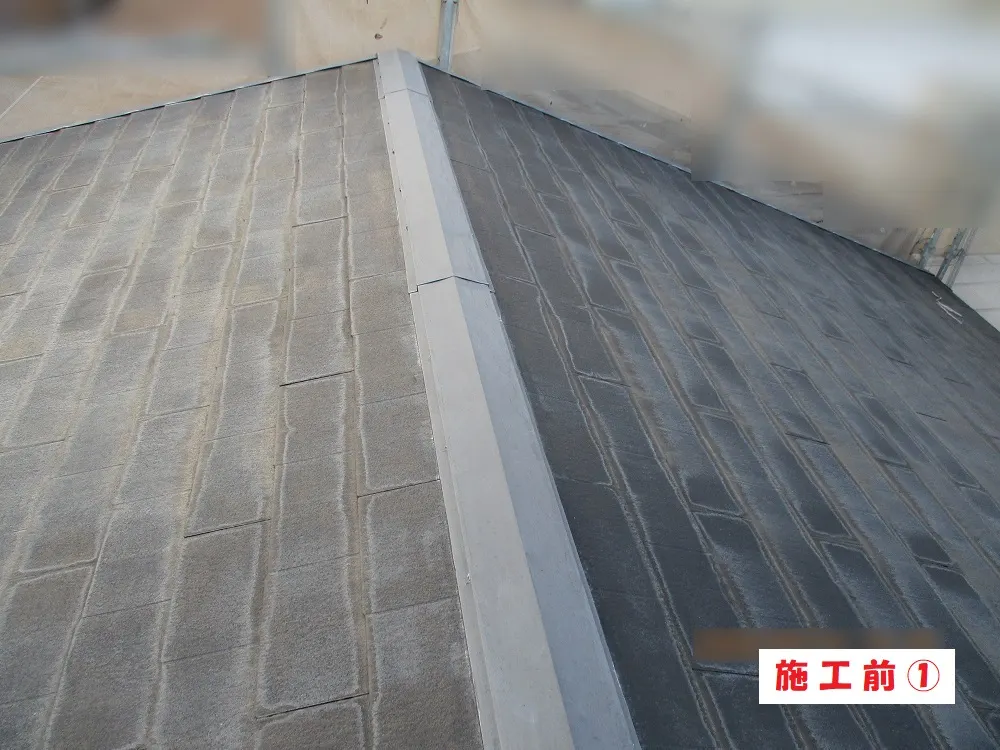 大阪市淀川区 Ｔ様邸の屋根塗装工事（施工前）