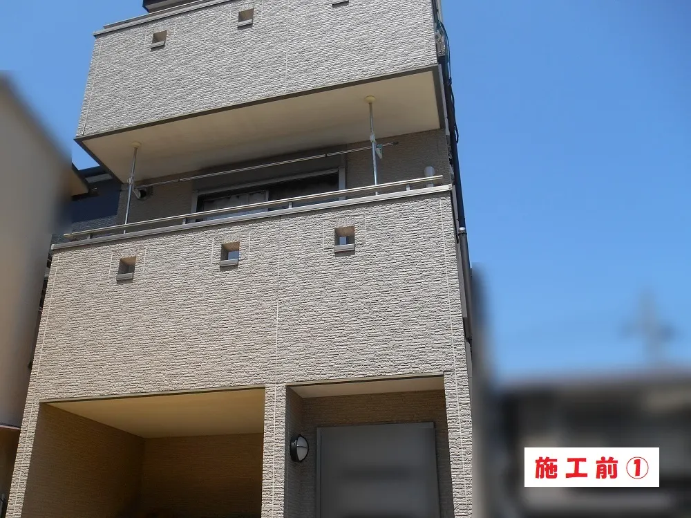 外壁塗装工事－大阪市淀川区 Ｔ様邸①：施工事例185（施工前）