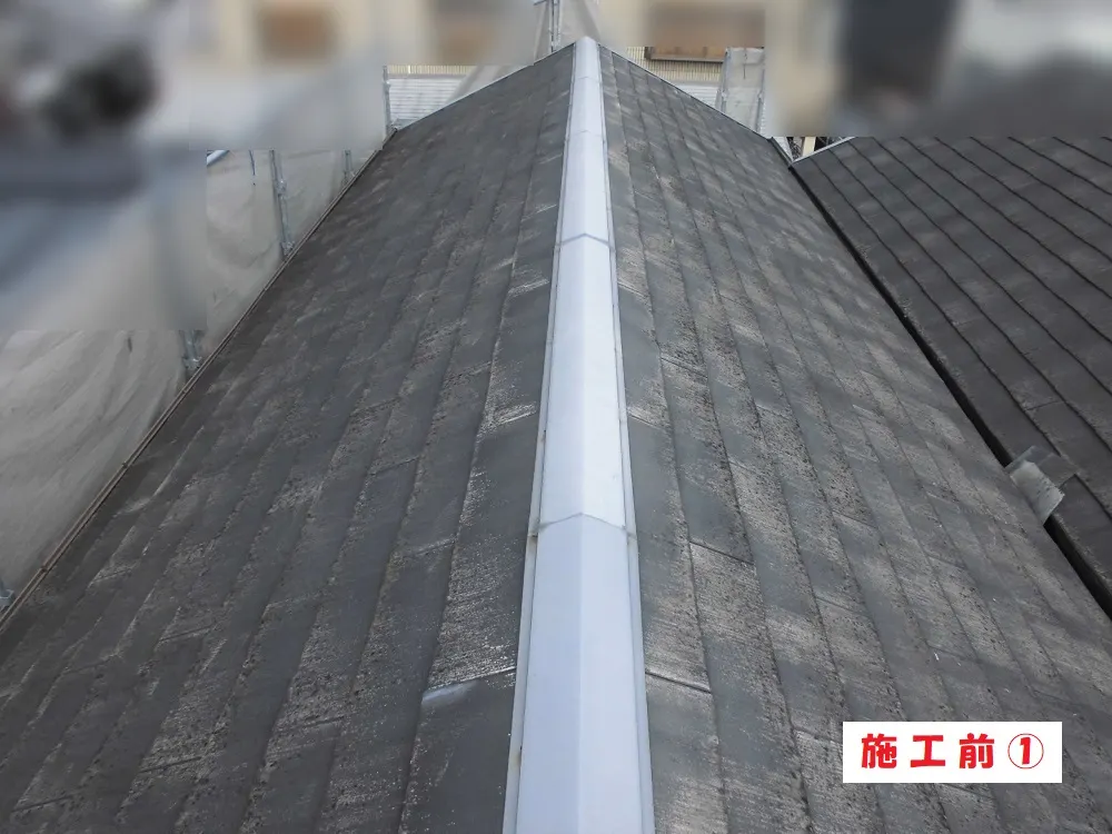大阪市西淀川区 O様邸の屋根塗装工事(施工前)