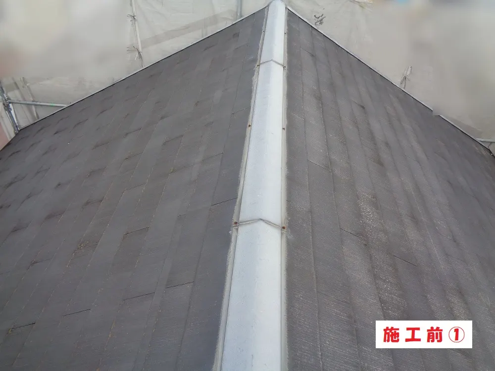 大阪市福島区 Ｕ様邸の屋根塗装工事（施工前）