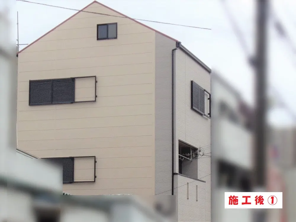 大阪市福島区 U様邸の外壁塗装工事・施工後の写真