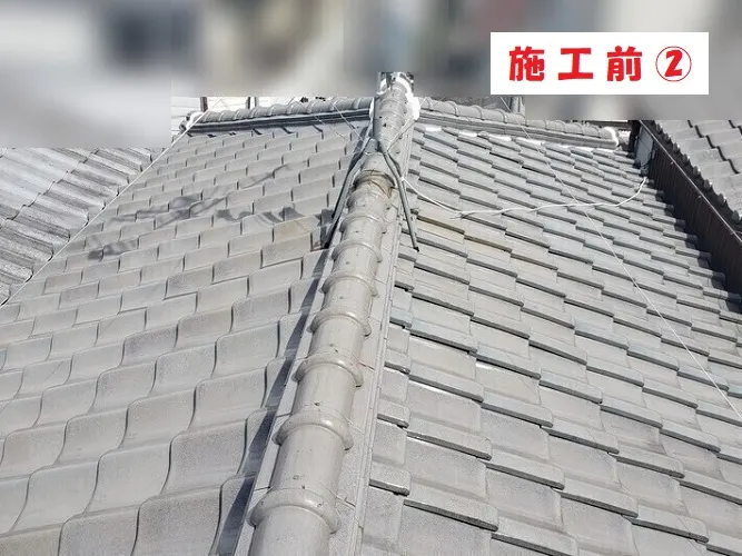門真市 Ｓ様邸の屋根葺き替え工事・施工前の写真2