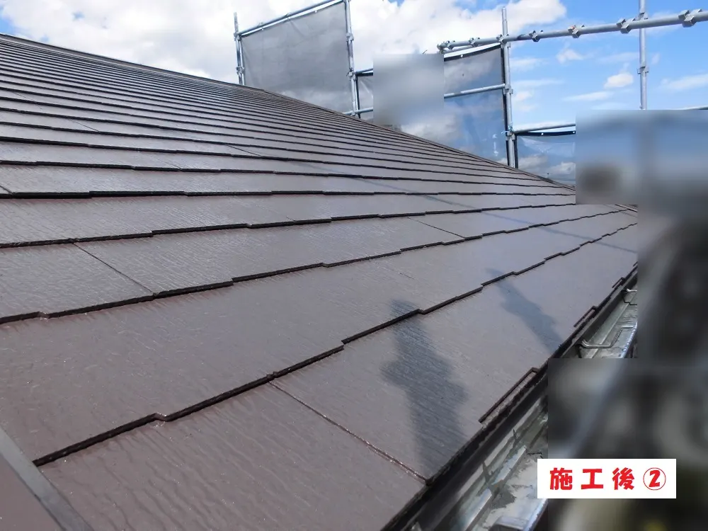 東大阪市 W様邸の屋根塗装工事・施工後の写真2