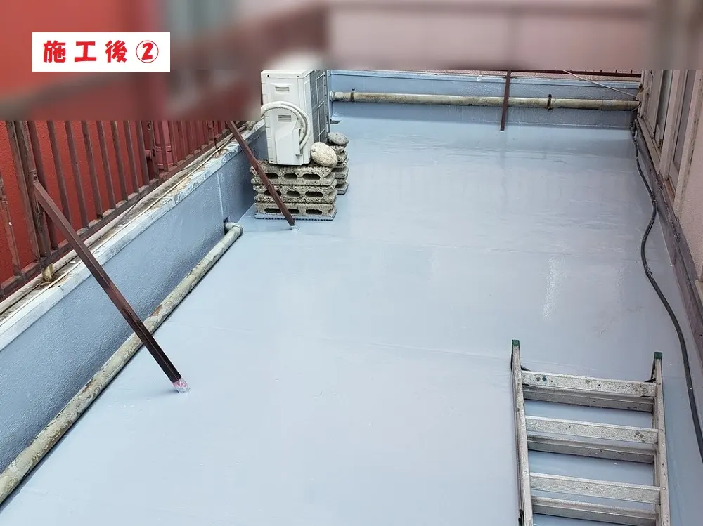 大阪市東成区 店舗の屋上防水工事・施工後の写真2