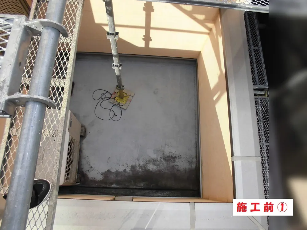 ベランダ・バルコニー防水工事－大阪府堺市 Ｅ様邸③：施工事例202（施工前）