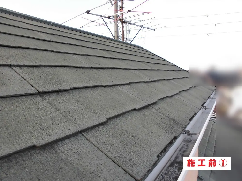 屋根塗装工事－大阪府堺市 Ｅ様邸②：施工事例201（施工前）