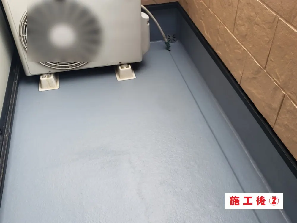 堺市 S様邸のベランダ防水工事・施工後の写真2