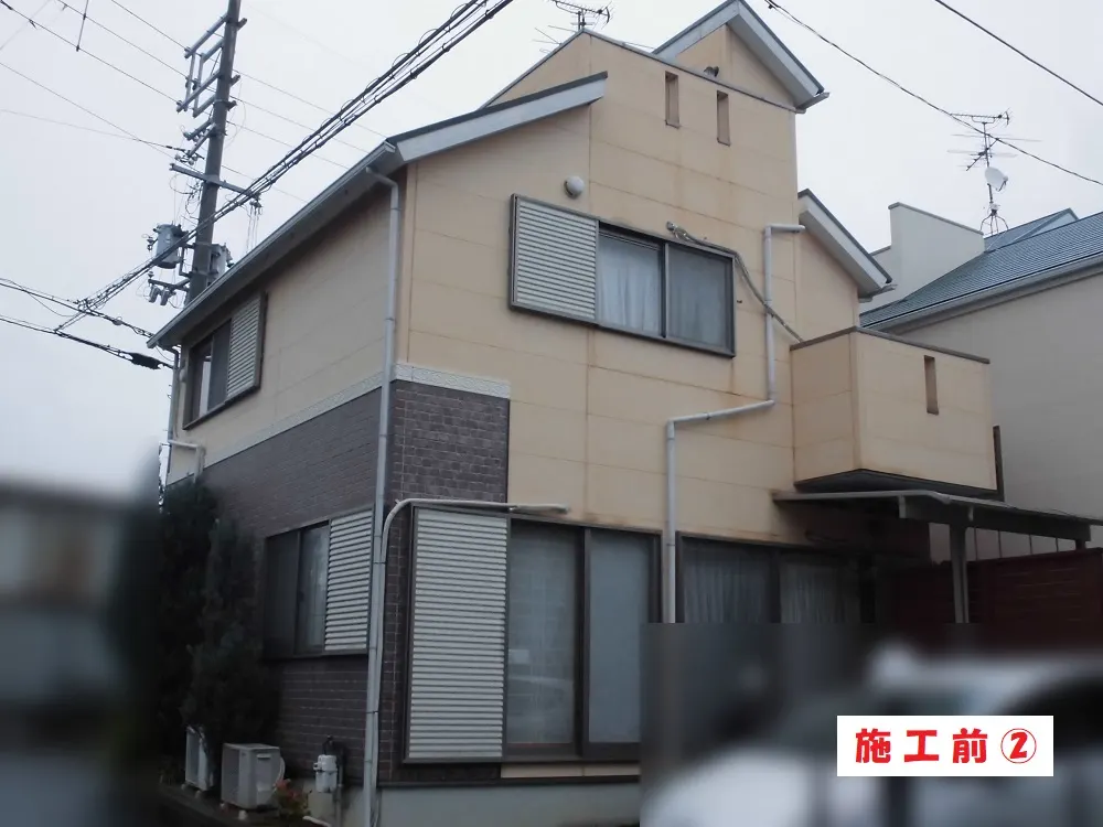 堺市 Ｅ様邸の外壁塗装工事・施工前の写真2