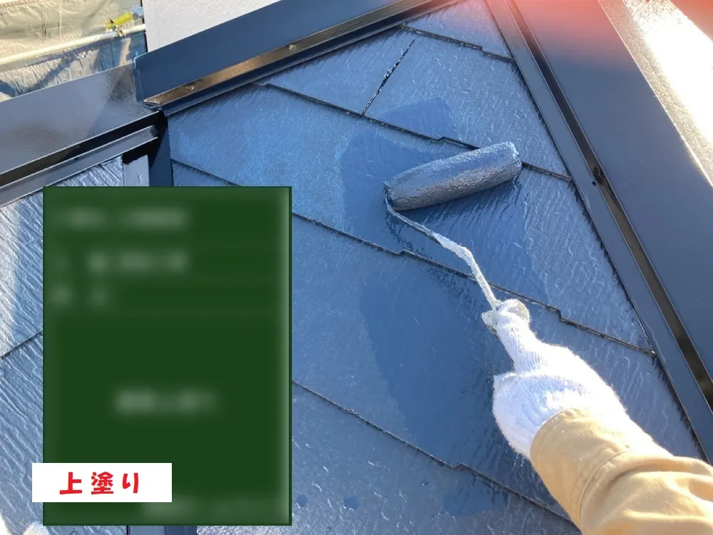 堺市 Ｅ様邸の屋根塗装工事・施工中の写真3