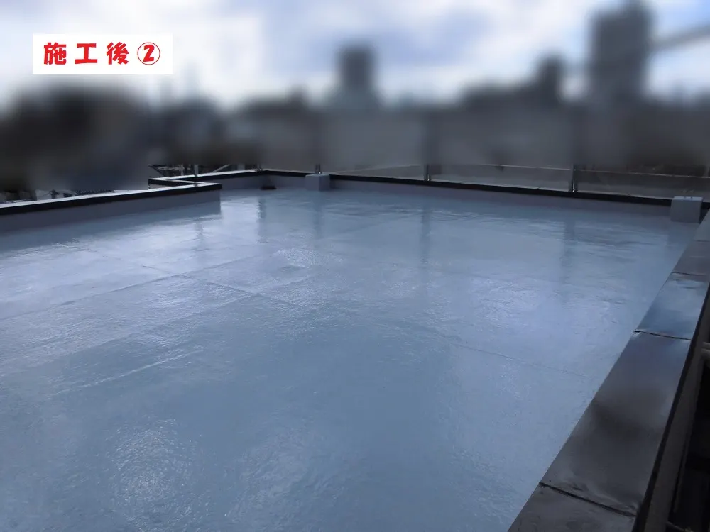 大阪市都島区 Ｔ様邸の陸屋根防水工事・施工後の写真2