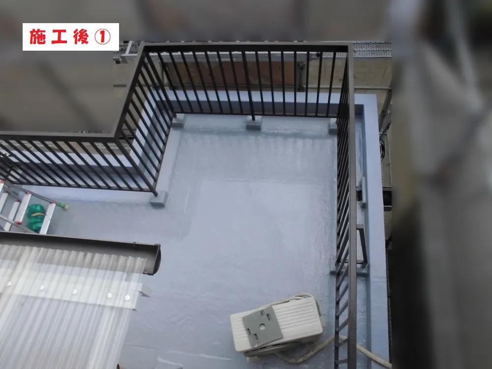 大阪市都島区 T様邸のベランダ防水工事・施工後の写真