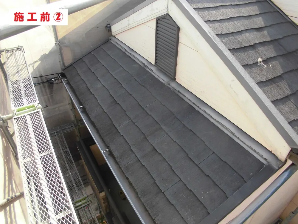 東大阪市 Ｔ様邸の屋根塗装工事・施工前の写真2
