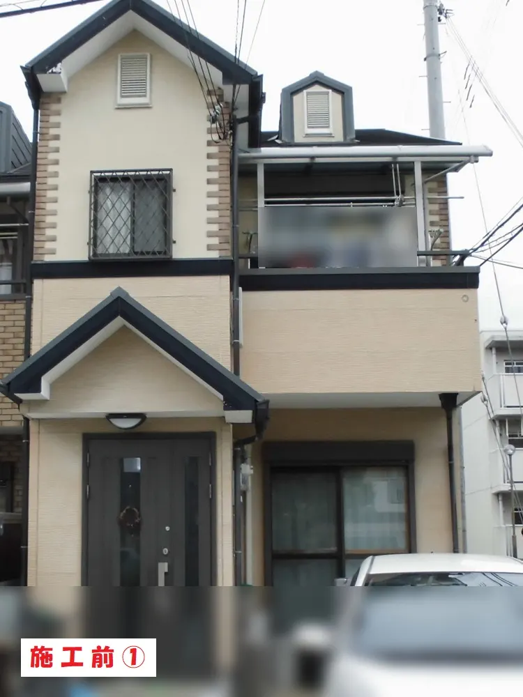 外壁塗装工事－大阪府東大阪市 Ｎ様邸①：施工事例228（施工前）
