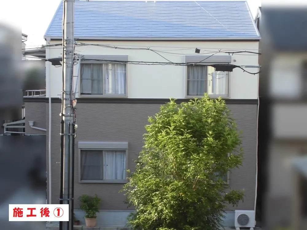 東大阪市 H様邸の屋根塗装工事・施工後の写真