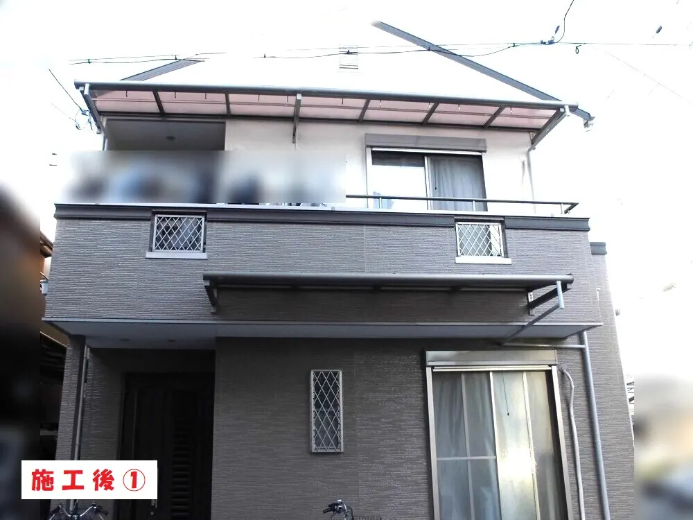 東大阪市 H様邸の外壁塗装工事・施工後の写真