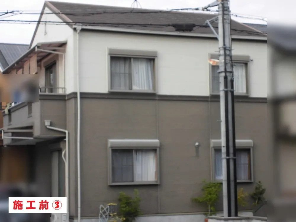 東大阪市 Ｈ様邸の外壁塗装工事・施工前の写真3
