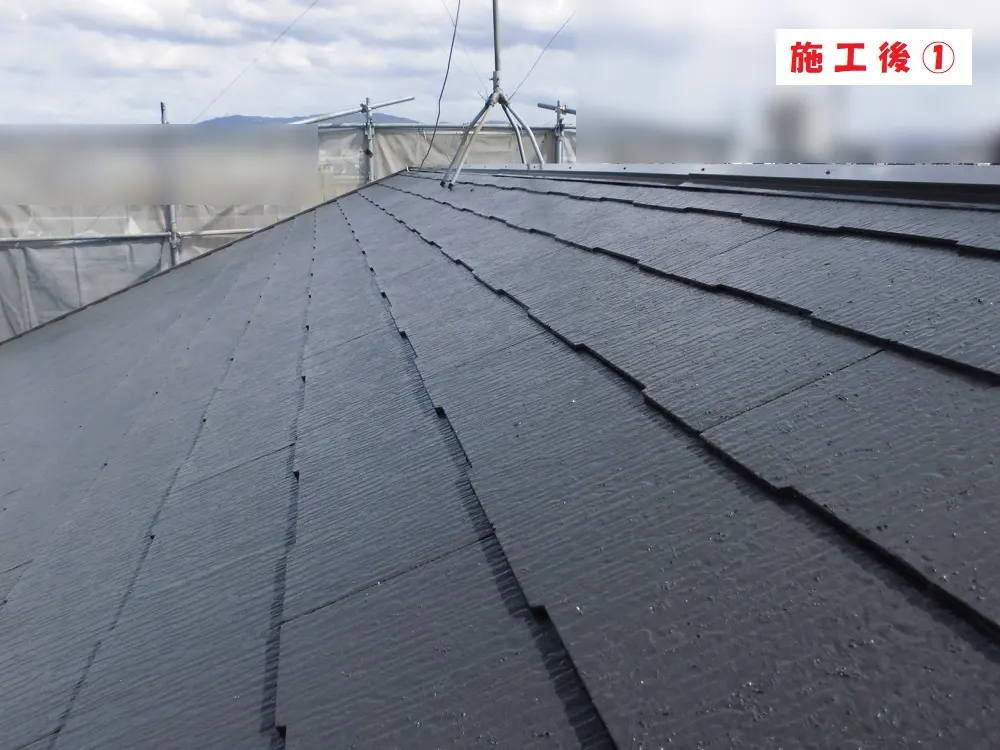 東大阪市 N様邸の屋根塗装工事・施工後の写真
