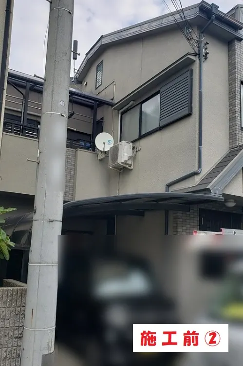 八尾市 Ｉ様邸の外壁塗装工事・施工前の写真2
