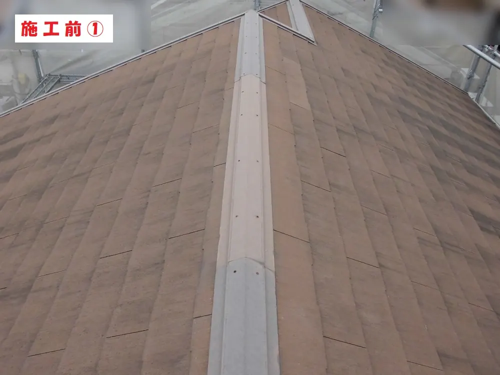 屋根塗装工事－大阪府東大阪市 Ｔ様邸②：施工事例236（施工前）