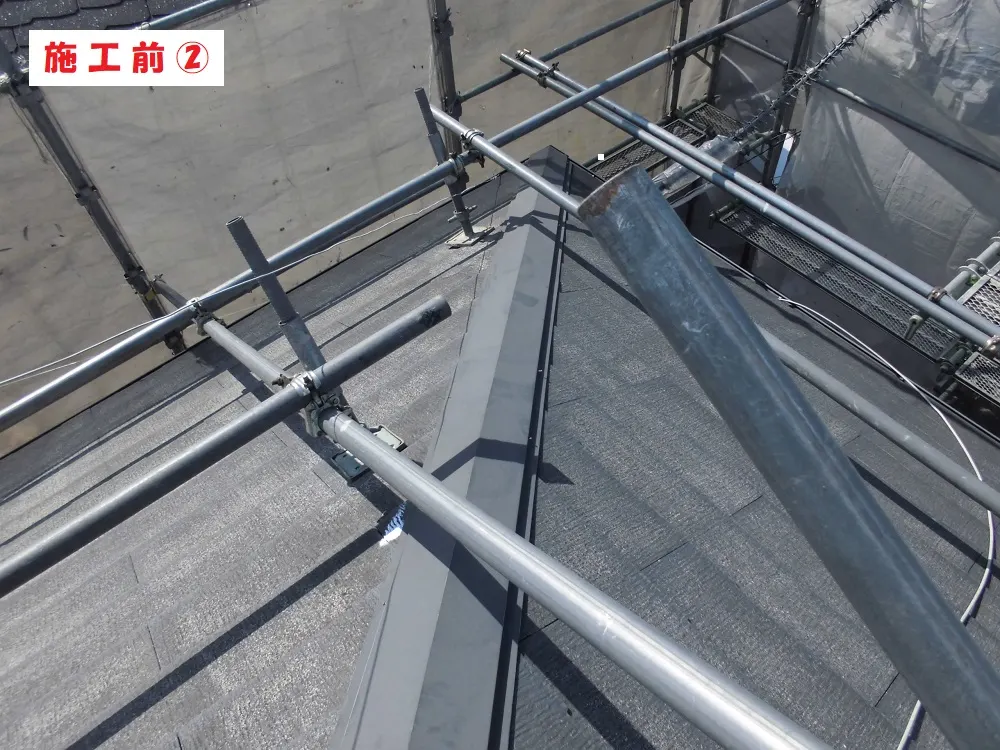 堺市 Ｏ様邸の屋根塗装工事・施工前の写真2