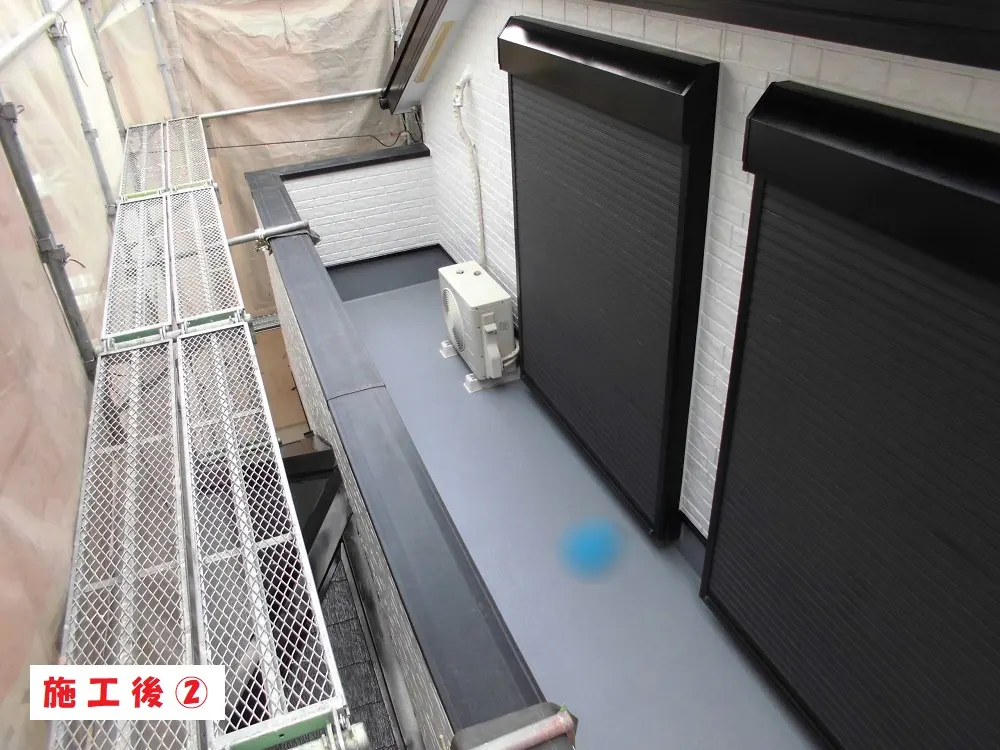 堺市 O様邸のベランダ防水工事・施工後の写真2
