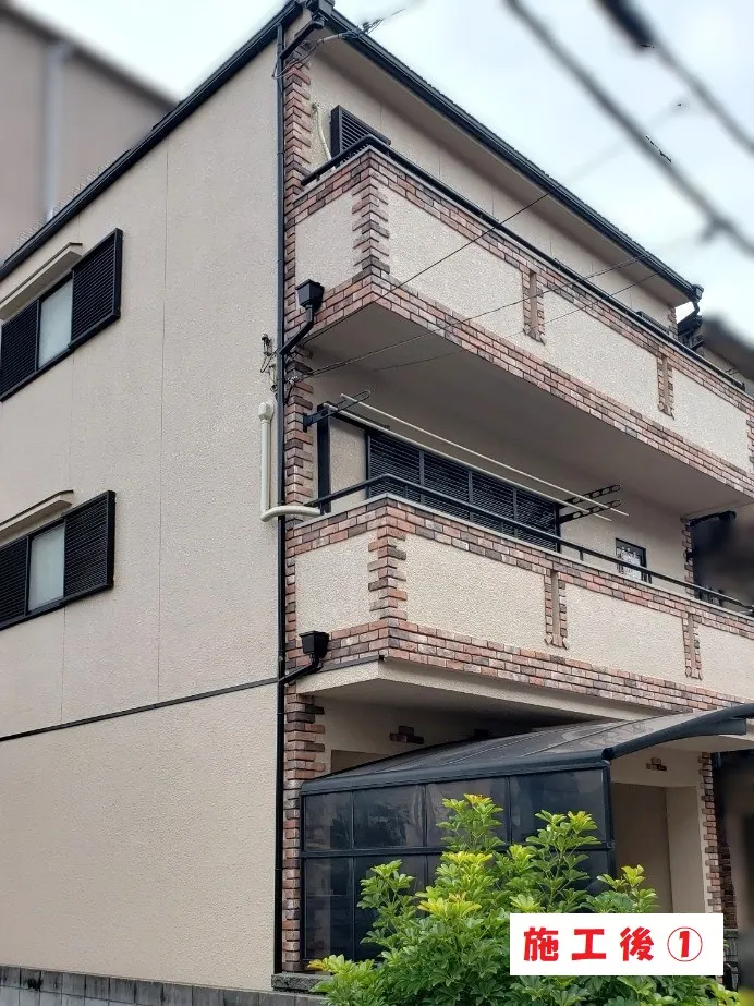 大阪市淀川区 U様邸の外壁塗装工事・施工後の写真