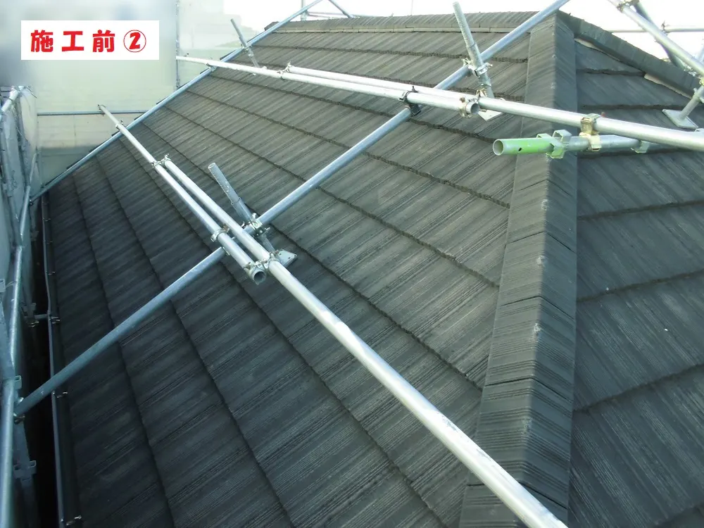 東大阪市 Ｋ様邸の屋根塗装工事・施工前の写真2