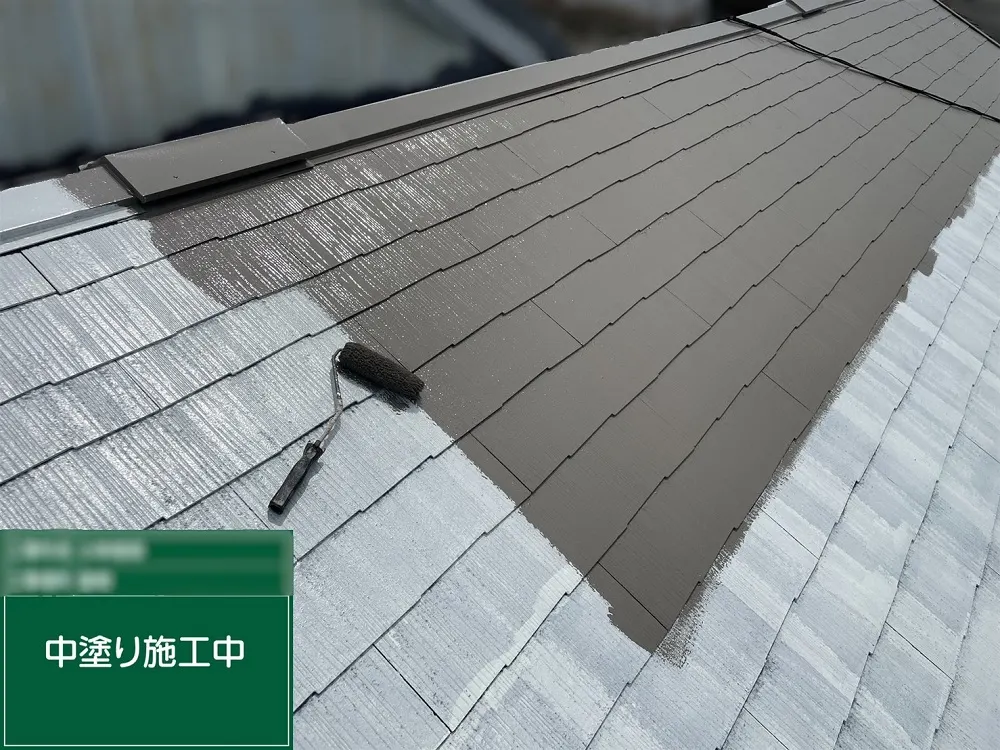 大阪市阿倍野区 Ｋ様邸の屋根塗装工事・施工写真3