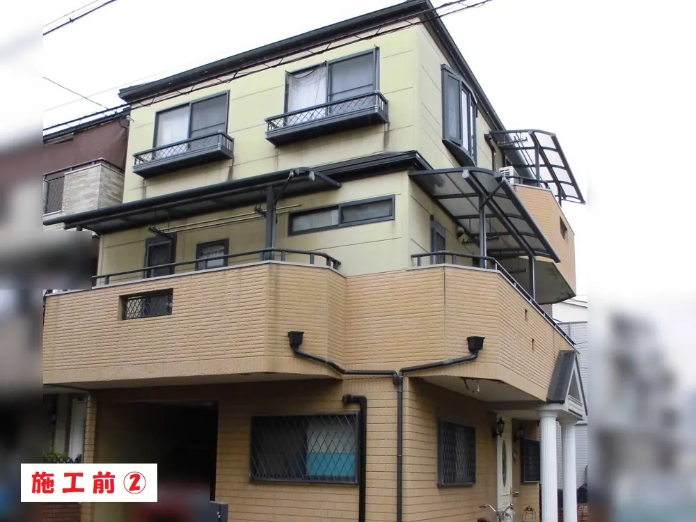東大阪市 Ｋ様邸の外壁塗装工事・施工前の写真2