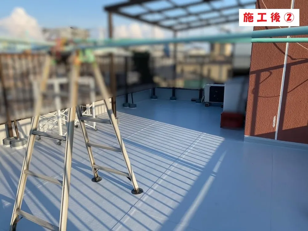 大阪市西成区 T店舗様の屋上シート防水工事・施工後の写真2